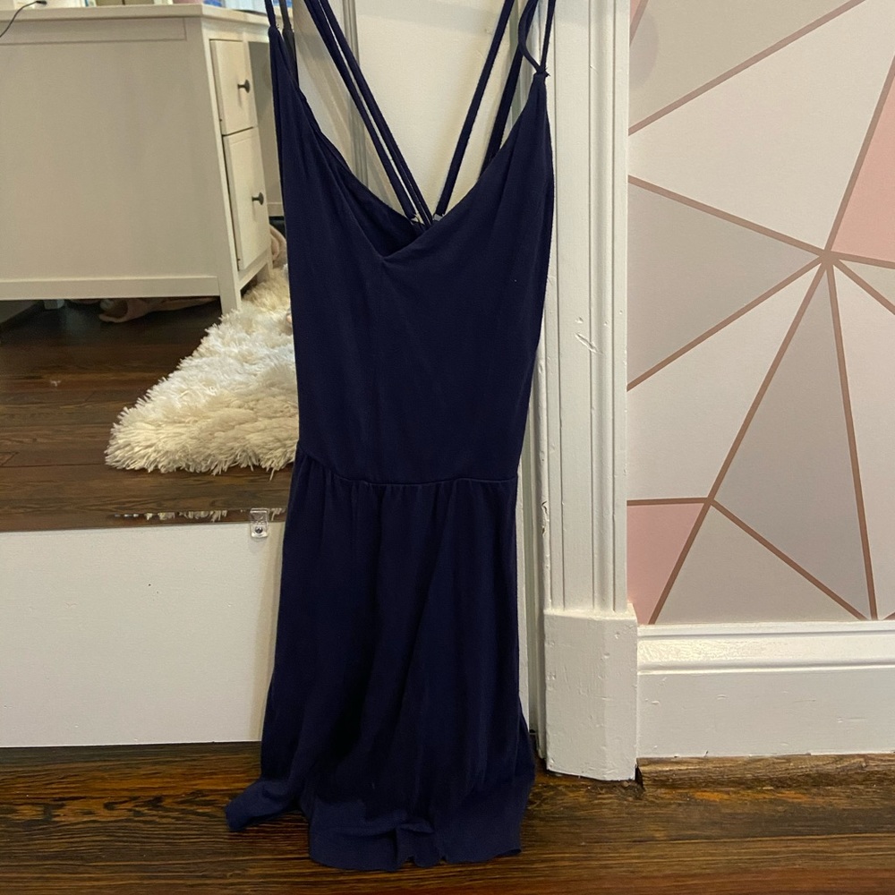 Navy Romper